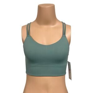 Attifall Longline Strappy Sports Bra Sz 6 BC XS New Low Impact Criss Cross Back